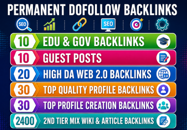 Rank Top Google Pages with 2500 1st & 2nd Tier SEO Backlinks