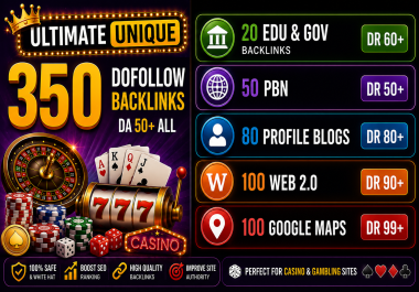Mega SEO Package with 350 Real Domains for Google Top Rankings