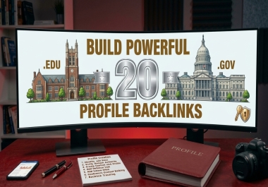 Exclusive offer 20 EDU & GOV Profile Backlinks Manually Created From Top Universities