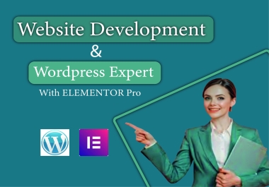I will create a professional Wordpress website with elementor pro