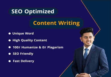 Get 900 words SEO optimized premium content writing on any topic