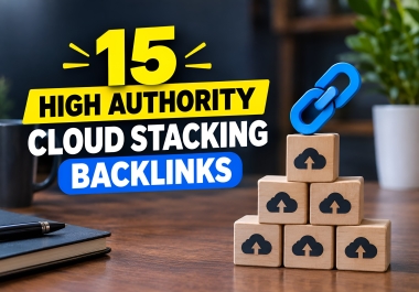Get 15 Cloud Stacking Backlinks High Authority Cloud SEO Ranking Boost
