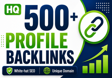 I Will Build 500 High-Quality Profile Backlinks for Better SEO