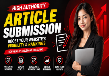 Get High Quality Article submission