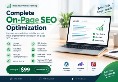 I will do complete on page SEO optimization for your WordPress website