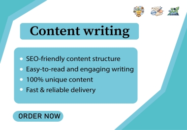 I will write SEO-friendly blog posts and articles of 500 to 1000 words.