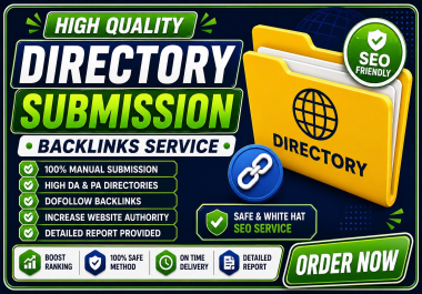 100 Premium Directory Submission Backlinks