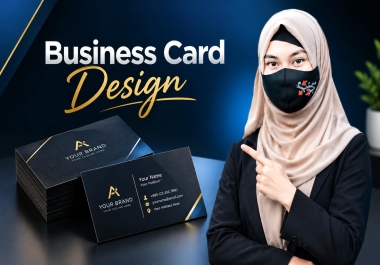 I will design a professional business card with a premium look