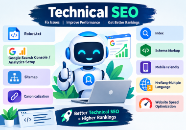 Complete Technical SEO Audit and Fix Robots. txt,  Canonical,  and Hreflang Tags