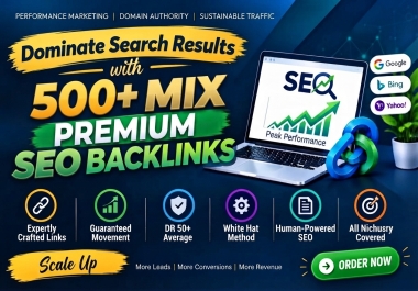 I Will Build 500 Powerful Mixed SEO Backlinks for Your Website