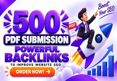 I Will Create 500 PDF Submission Backlinks with SEO Article Publishing