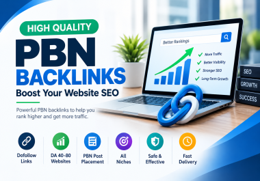 I will provide 250 to 750 PBN backlinks with DA 40- 80