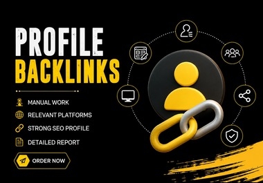 I Will Build 50 Manual Profile Backlinks for Your Website SEO