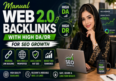 15 Manual Web2.0 Backlinks with High DA/DR for SEO Growth