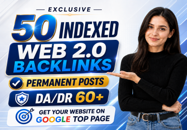 50 Manual Web 2.0 Backlinks with Unique Content on High Authority Sites