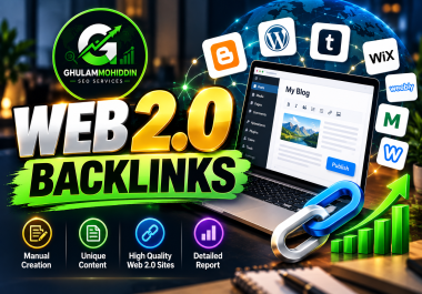 I Will Create High Quality Web 2.0 Backlinks for SEO