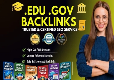 150 High DR EDU GOV Backlinks Bundle Posts,  Profiles,  Comments + 2000 Tier 2 Index Juice