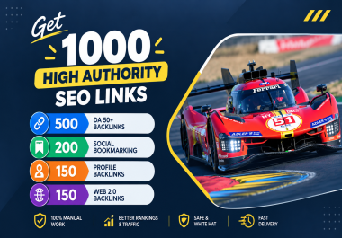 I Will Build 1000 Authority SEO Links for Your Website