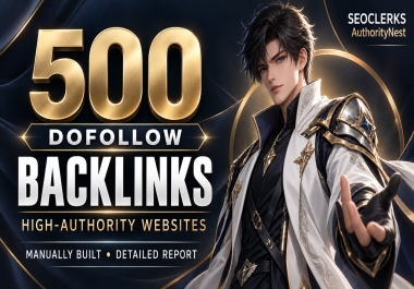 I will do 500 dofflow backlinks for your website