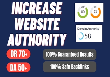 increase domain rating DR 70 ahrefs MOZ authority DA