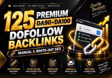 I Will Build 120 Unique Manual SEO Backlinks on High Authority Sites