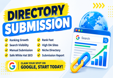 300 High Authority Directory Submission Backlinks / Boost Google Rankings with Off Page SEO