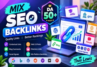 I will build 100 high quality mixed SEO backlinks for website ranking