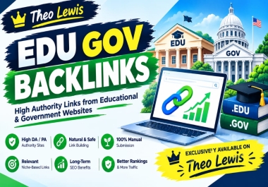 I Will Build 30 High-Quality EDU and GOV Backlinks for SEO