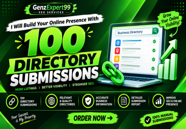 I Will Build Your Online Presence with 100 Directory Submissions