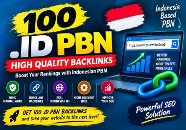 I Will Build 100 High Quality. ID PBN Backlinks for Your Website