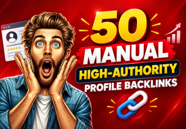 50 Manual High-Authority Profile Backlinks & Brand Citations DA70+