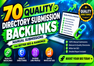 I Will Create 70 Quality Directory Backlinks