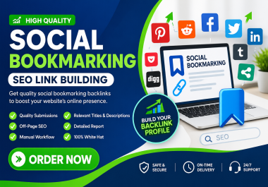 I Will Create 100 High Quality Social Bookmarking Backlinks for SEO