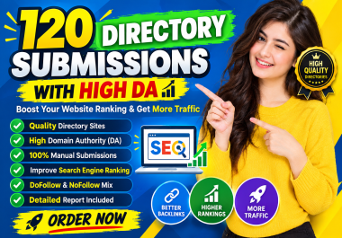 I will do 120 high DA directory submissions for powerful SEO backlinks