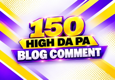 150 High Authority Blog Comment Backlinks for Powerful Off-Page SEO & Link Building