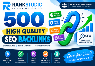 500 High Quality Manual SEO Backlinks to Boost Rankings & Traffic