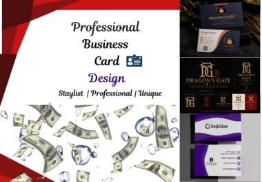 I will design a luxury business card with a premium look