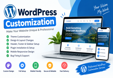 I will professionally customize your WordPress website