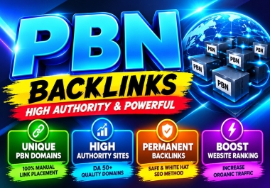 200 Premium PBN Backlinks Powerful Private Blog Network Dofollow SEO Links