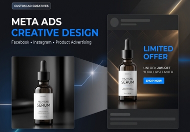 I will design professional Meta Ad creatives for Social Platforms