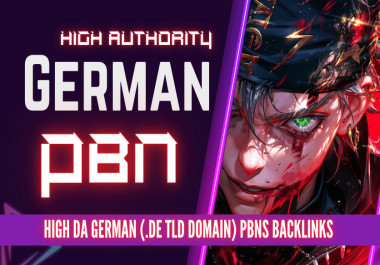 Get 1 page ranking with 50. de German pbn backlinks on DR 70+ sites.
