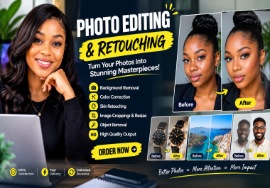 i will do photo image editing photo edit portrait retouching background removal color correction