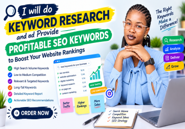 I will do keyword research and provide profitable SEO keywords