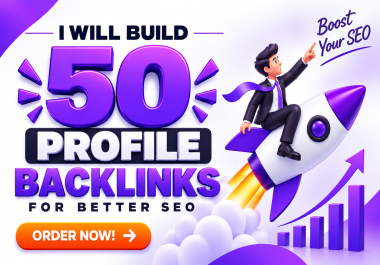 I will build 50 powerful manual profile backlinks for better SEO