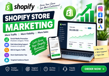 I Will Promote Your Shopify Store to Help Increase Traffic and Sales