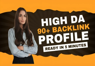 Build 100 Manual High DA 90+ Dofollow Profile Backlinks