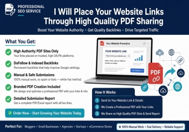 I Will Place Website Links Through Quality PDF Sharing