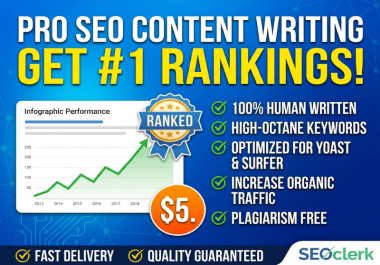 I Will Write High Quality SEO Content for Your Website