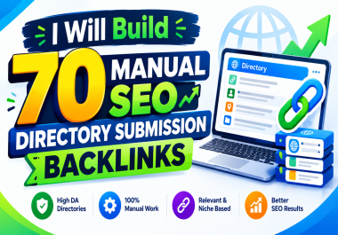 I Will Build 70 Manual SEO Directory Submission Backlinks