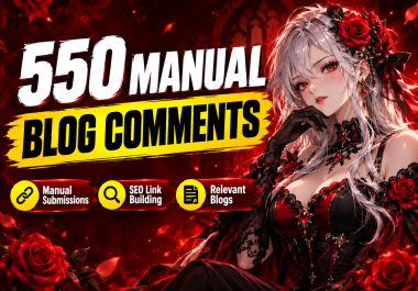 I Will Create 550 Manual Blog Comment Backlinks for SEO